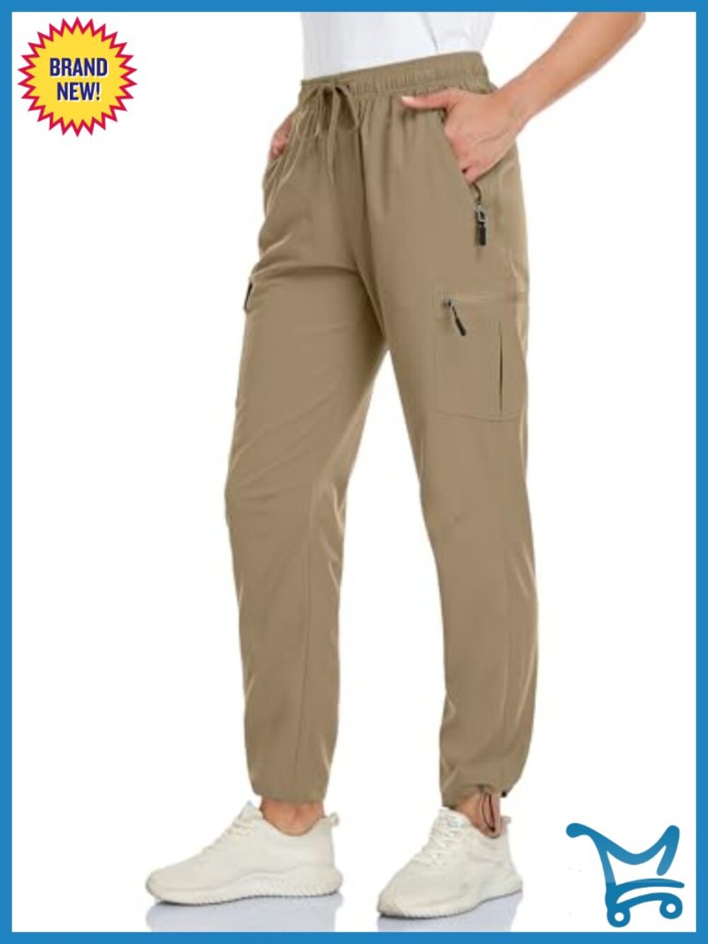VEOBIKE Women's Cargo Hiking Pants Quick Dry Water Resistant UPF50+ Outdoor